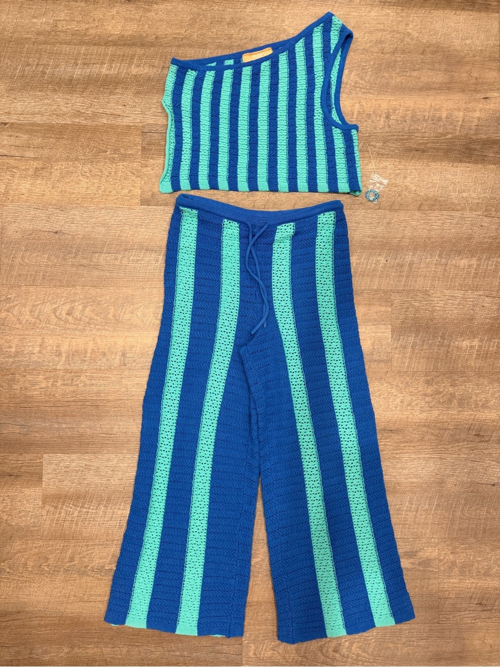 Free People Free-Est Joan Fauxchet Set NWOT Medium Boho Beach Crochet Vacation - Picture 2 of 10